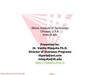 Director of Overseas Programs  iitparis@aol.com  misquita@iit.edu  http://iitparis.free.fr