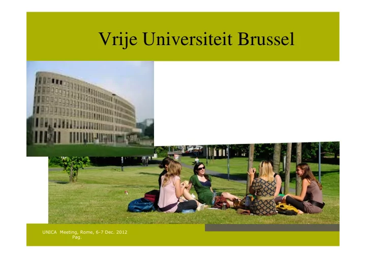 vrije universiteit brussel