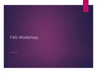 F4G Workshop  THE CFO SGL  What we do for our Clients Corporate Finance and Outsource Strategic