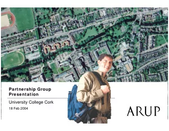 Partnership Group  Presentation  University College Cork  18 Feb 2004  Presentation  Section 1