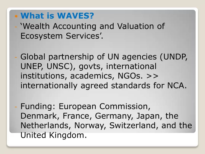 what is waves