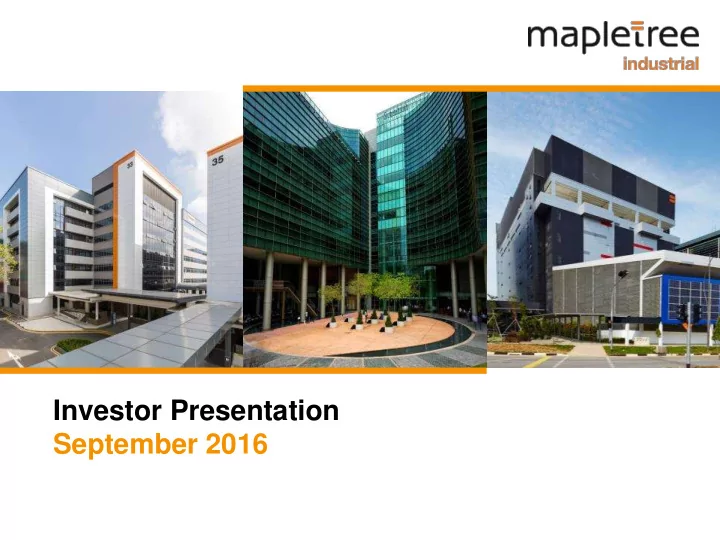 investor presentation
