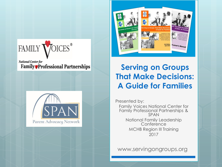 serving on groups that make decisions a guide for families