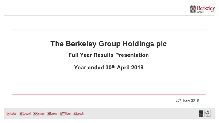 the berkeley group holdings plc
