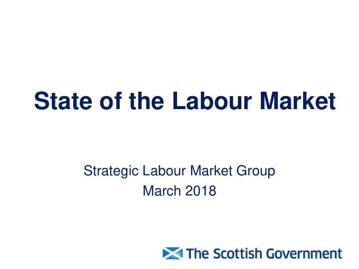 state of the labour market