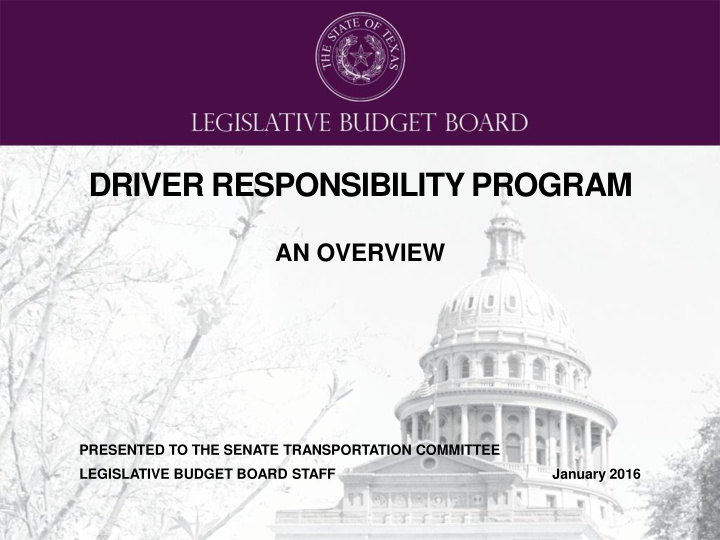 driver responsibility program