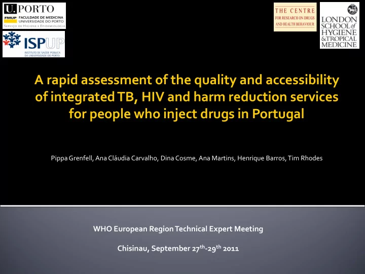 a rapid assessment of the quality and accessibility of