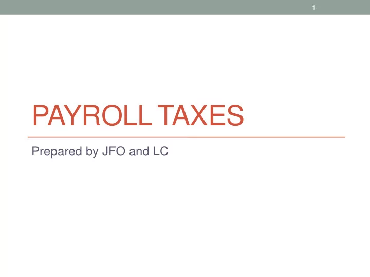 payroll taxes