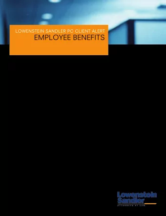 EMPLOYEE BENEFITS  IMPACT OF THE PENSION PROTECTION ACT OF 2006  ON TAX-QUALIFIED PLANS AND OTHER