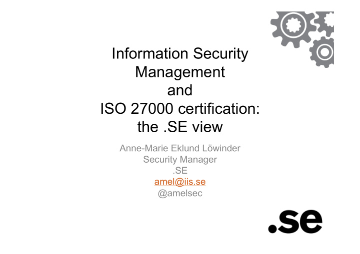 information security management and iso 27000