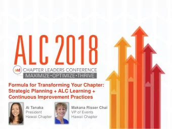 Ai Tanaka  Makana Risser Chai  President  VP of Events  Hawaii Chapter  Hawaii Chapter  Business