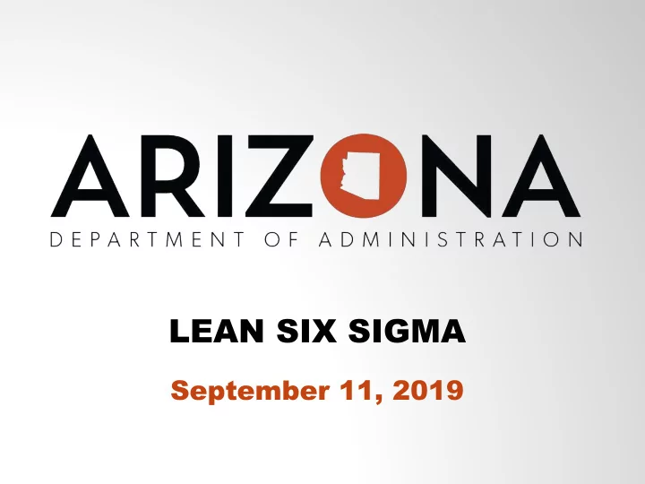 lean six sigma