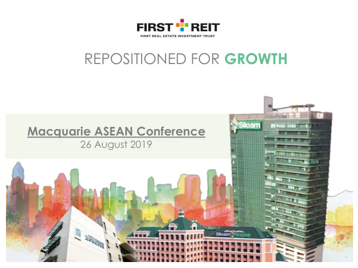 repositioned for growth