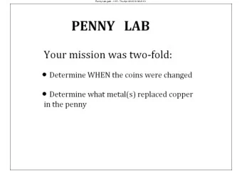 Penny Lab.gwb - 1/15 - Thu Apr 22 2010 08:21:51  Penny Lab.gwb - 2/15 - Thu Apr 22 2010 08:22:28