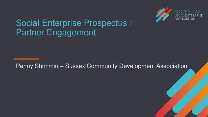 social enterprise prospectus partner engagement