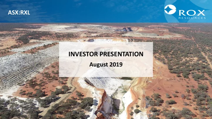 investor presentation