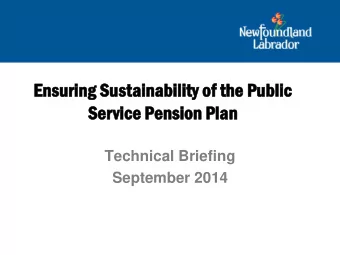 Ensu  suring  ring Su  Sustaina  inability  bility of  of th  the  e Pu  Publi  lic  c  Se  Servi