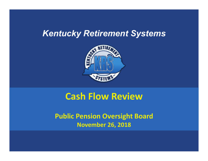 cash flow review
