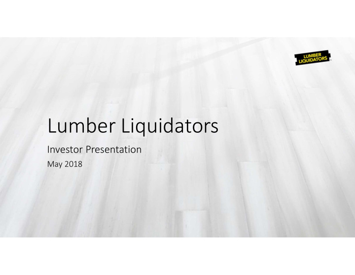 lumber liquidators