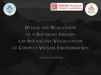 Daniele Giannetti  Introduction  Virtual Reality and PERCRO lab  Virtual Reality  nonexistent