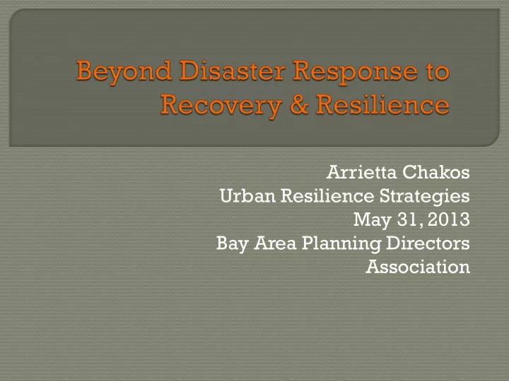 a resilient community can grow adapt and restore itself