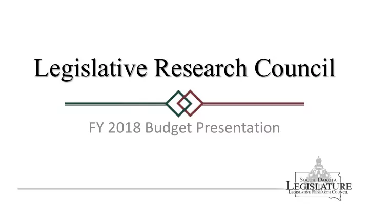 legislative research council