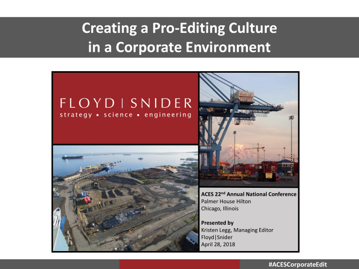 creating a pro editing culture