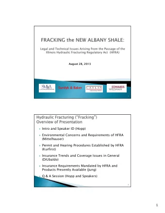 1  By:  Hank Mittelhauser, PH.D.  3  Brief overview of the growth of hydraulic  fracturing and