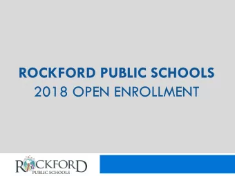 ROCKFORD PUBLIC SCHOOLS  2018 OPEN ENROLLMENT  3 Plans  PPO500 (RBMA, HI)  $500 Individual
