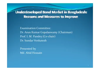 Examination Committee:  Dr. Arun Kumar Gopalaswamy (Chairman)  Prof. I. M. Pandey (Co-chair)  Prof.