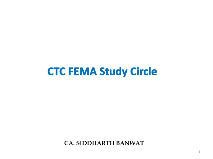 ca siddharth banwat