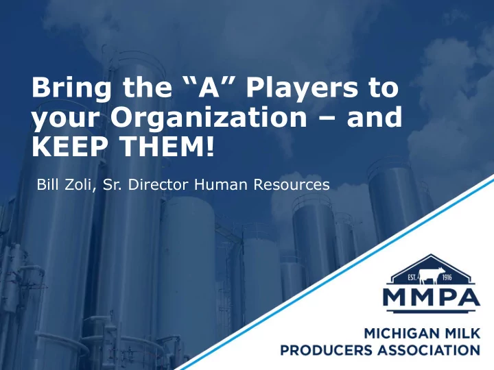 your organization and