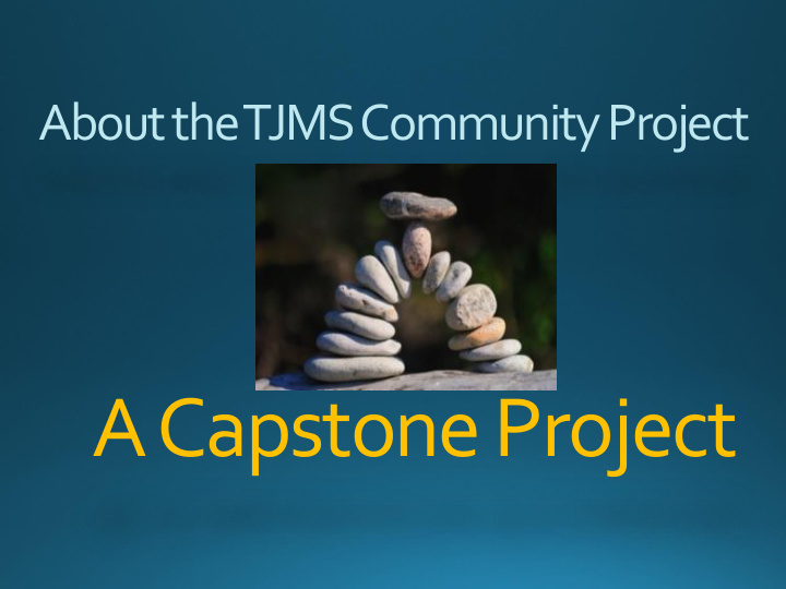 a capstone project the myp community project