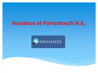 Naviance at Portsmouth H.S.  Naviance  College and Career Readiness Software Provider