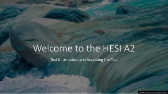 Welcome to the HESI A2  Test Information and Accessing the Test  This Photo by Unknown Author is