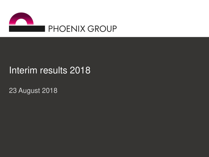 interim results 2018