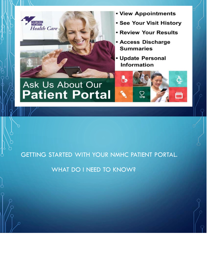 getting started with your nmhc patient portal