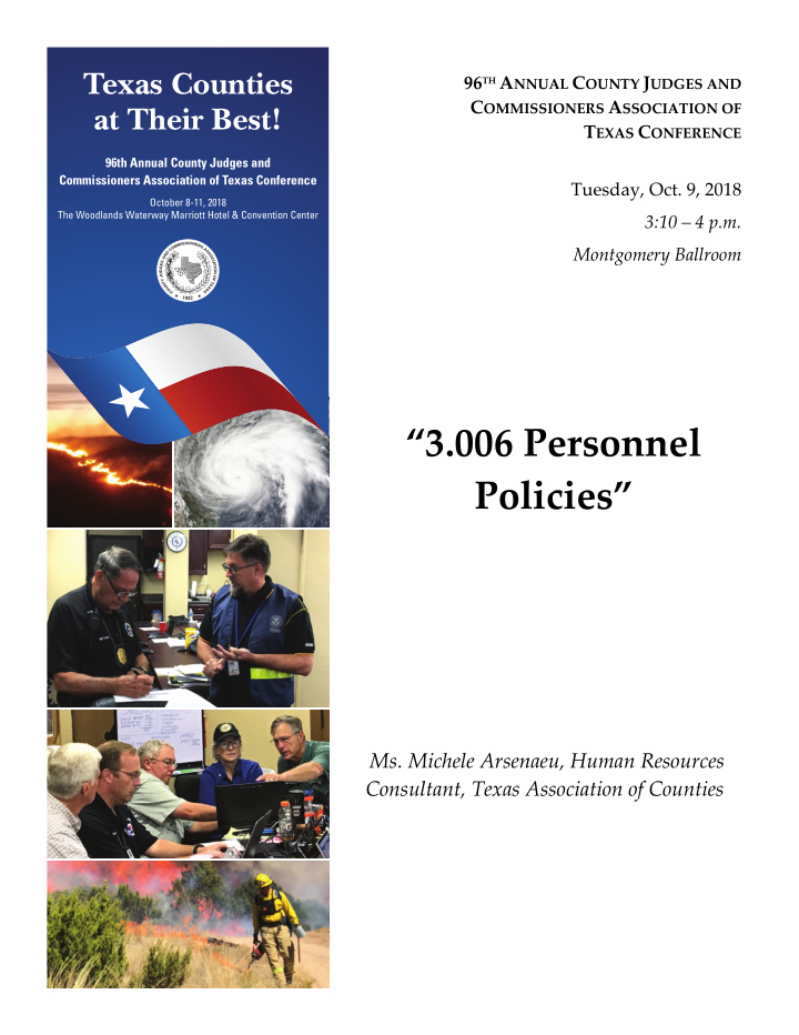 3 006 personnel policies