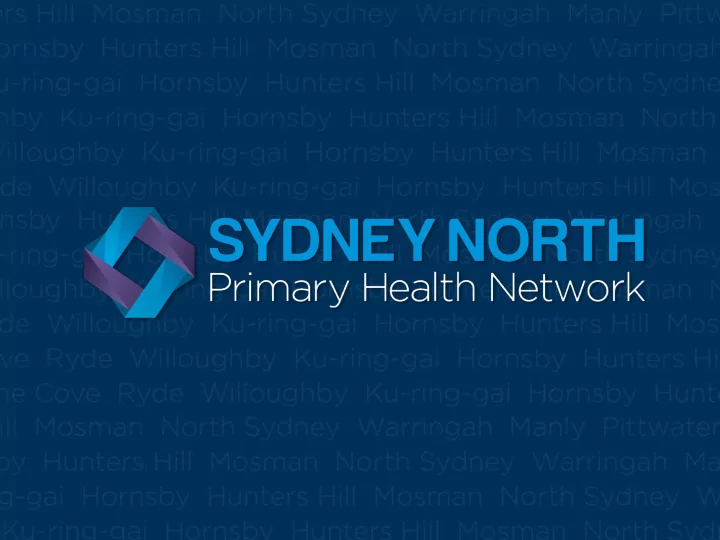 who is sydney north primary health network