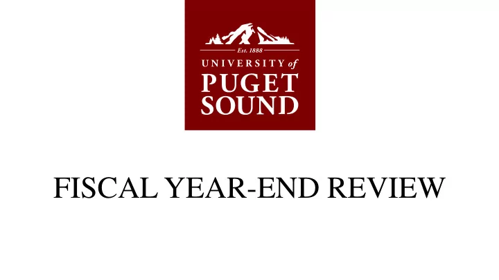 fiscal year end review agenda fiscal year end procedures