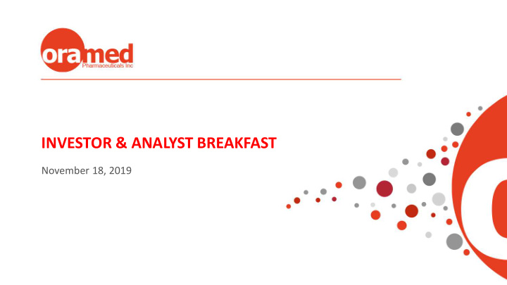 investor amp analyst breakfast