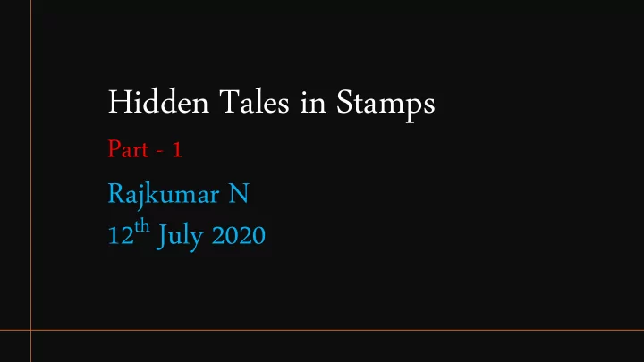 hidden tales in stamps