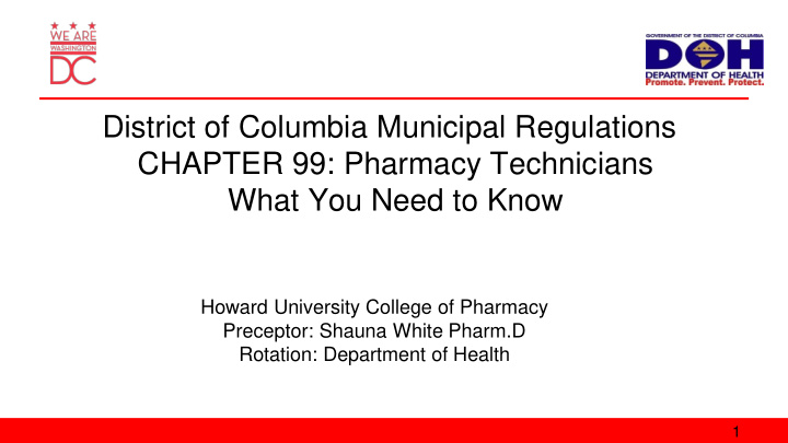 chapter 99 pharmacy technicians