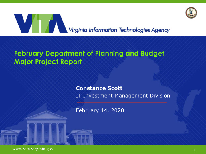 february department of planning and budget