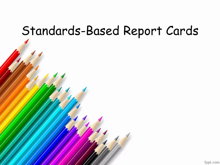 standards based report cards