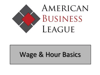 Wage  &amp;  Hour  Basics      D.O.L. Investigation  Department of Labors Rights