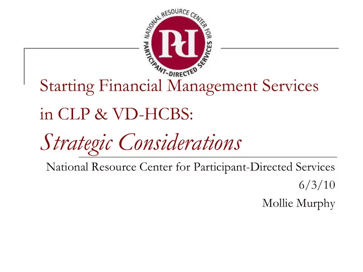 strategic considerations