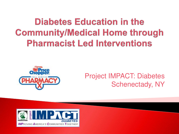 project impact diabetes schenectady ny community