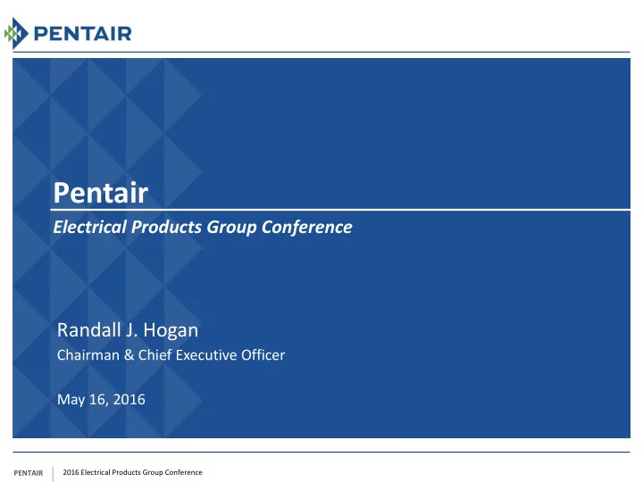 pentair
