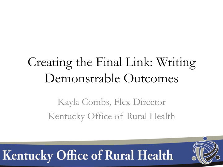 creating the final link writing